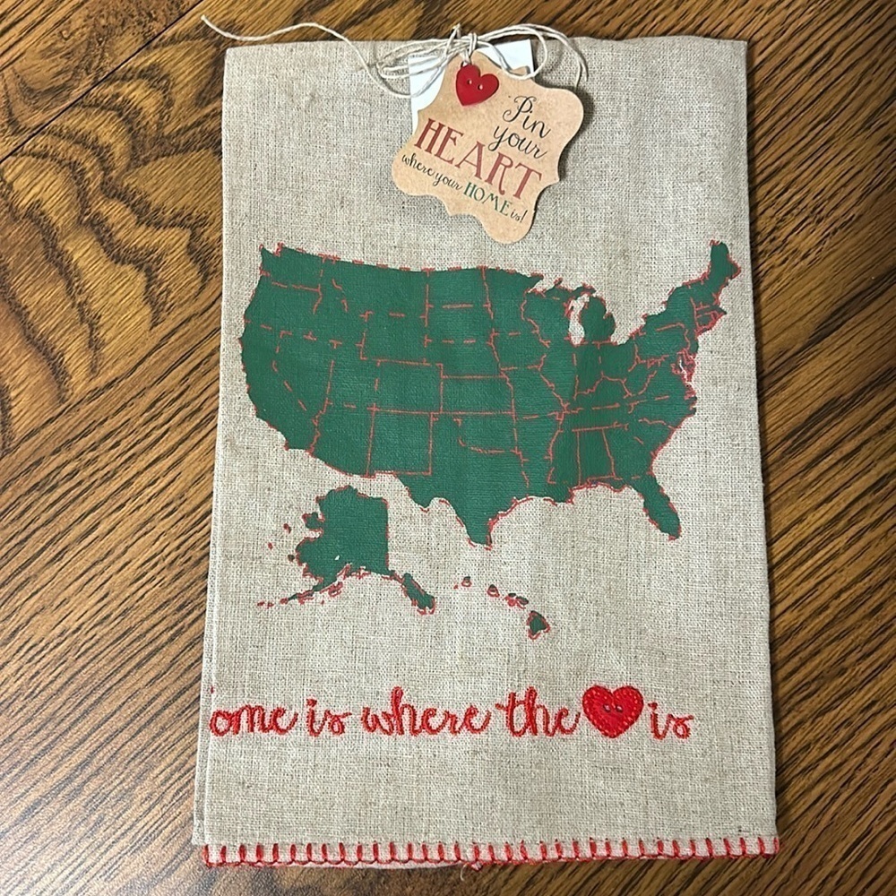 Home Tea Towel By Mud Pie NWT